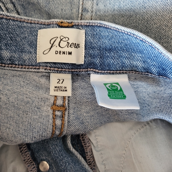 J Crew Women's Light Blue Jeans, Demi Boot Crop, Size 27 - Picture 3 of 8